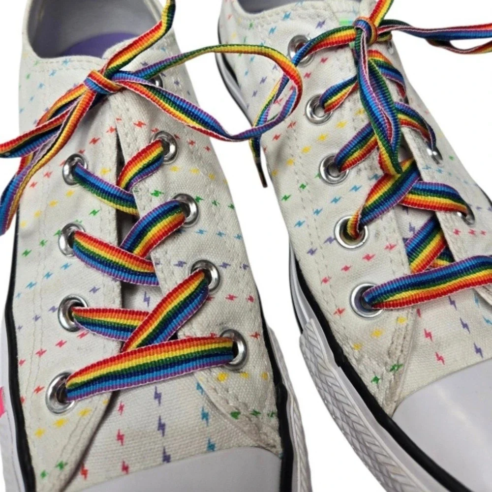 Converse Chuck Taylor All Star Ox Pride Pattern Rainbow Low Top Sneakers W6 M4